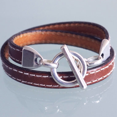 Bracelet cuir double tour femme deals